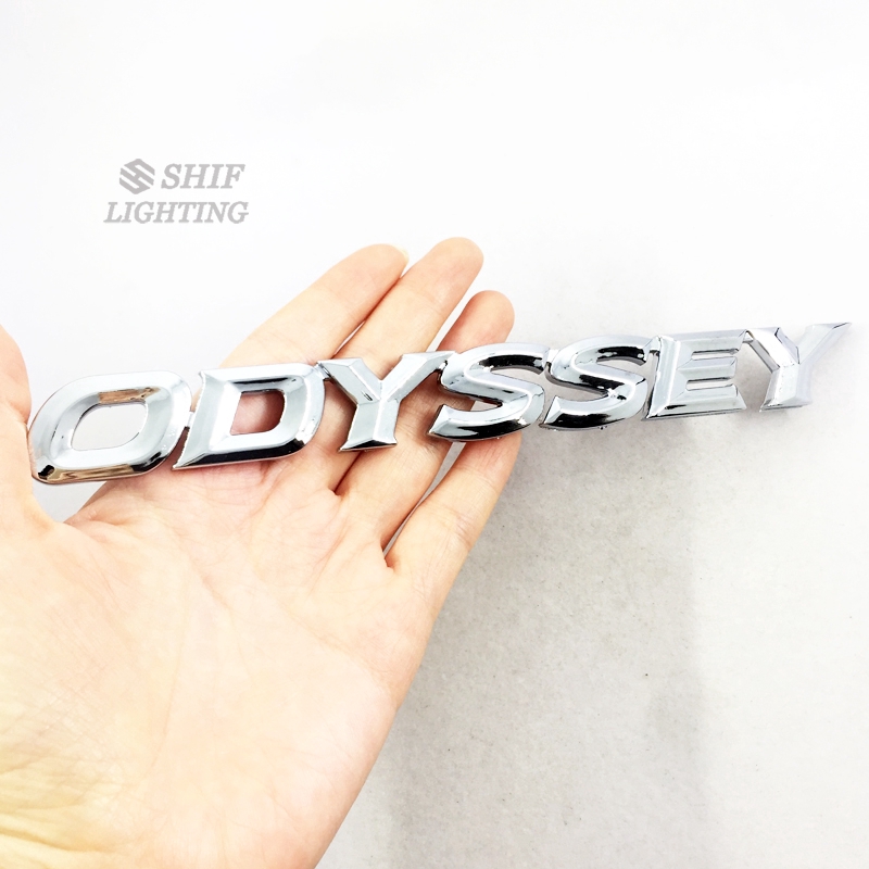 Miếng dán hình chữ ODYSSEY bằng ABS mạ crom trang trí xe hơi HONDA ODYSSEY
