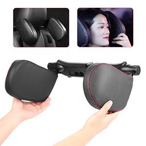 Car Neck Pillow Protector Comfortable Slow Resilience  PU Leather Auto Headrest Protector