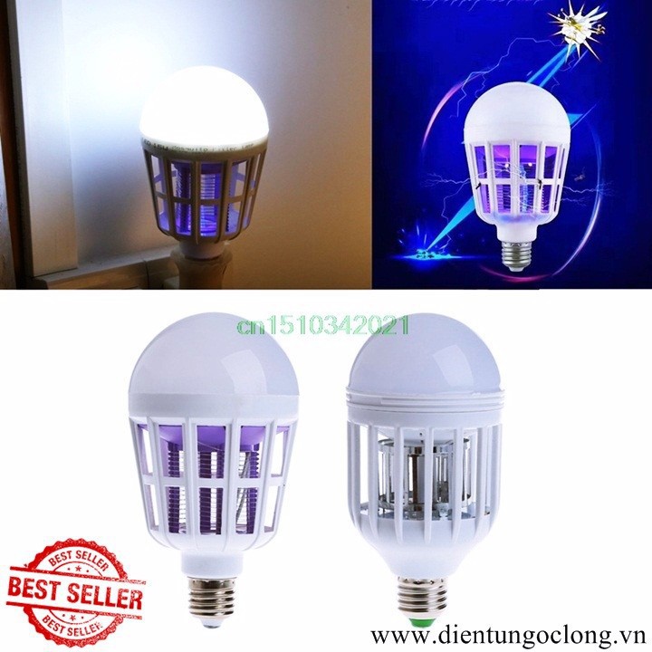 Đèn LED bắt muỗi 2 in1 kiêm đèn chiếu sáng