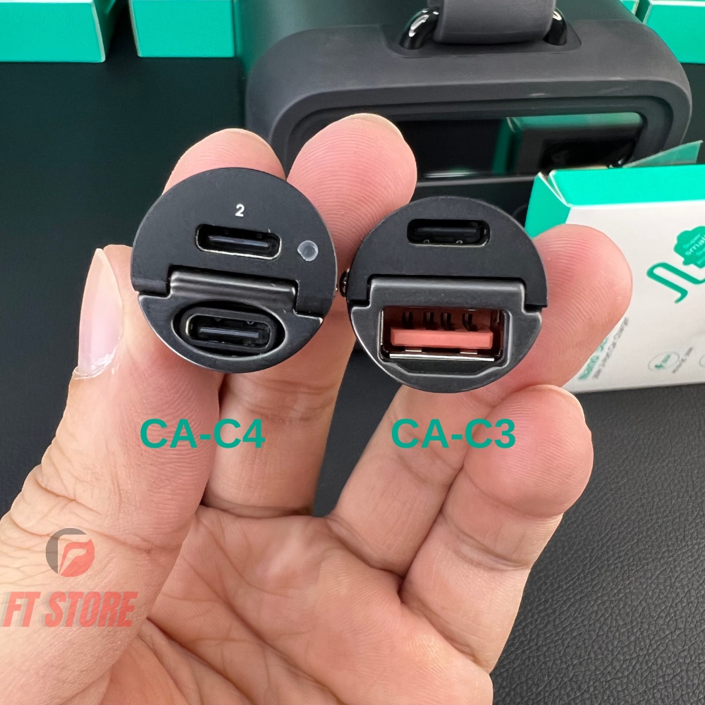 Tẩu sạc nhanh ô tô aukey cc-a3, cca4, 2 cổng, 30w hỗ trợ pd, qc 3.0 - ảnh sản phẩm 4