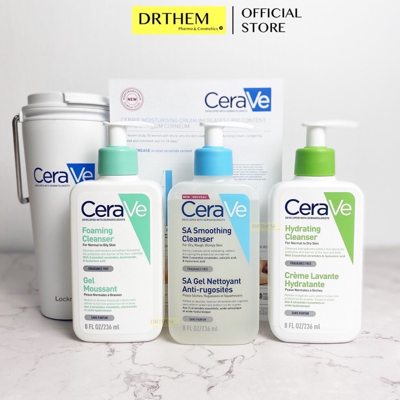 Sữa Rửa Mặt Cerave Da Khô & Da Thường 236ml