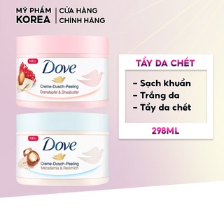 Tẩy da chết body toàn thân Dove Đức Exfoliating Body Polish sạch khuẩn trắng da dưỡng ẩm mịn màng 298g