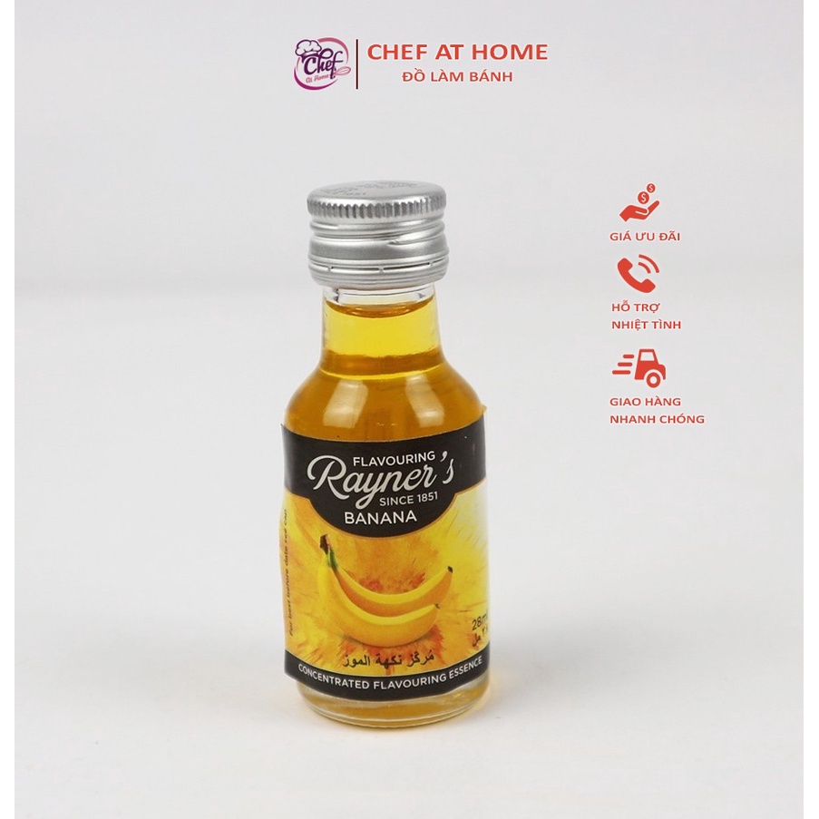 Hương chuối Rayner's làm bánh 28ml