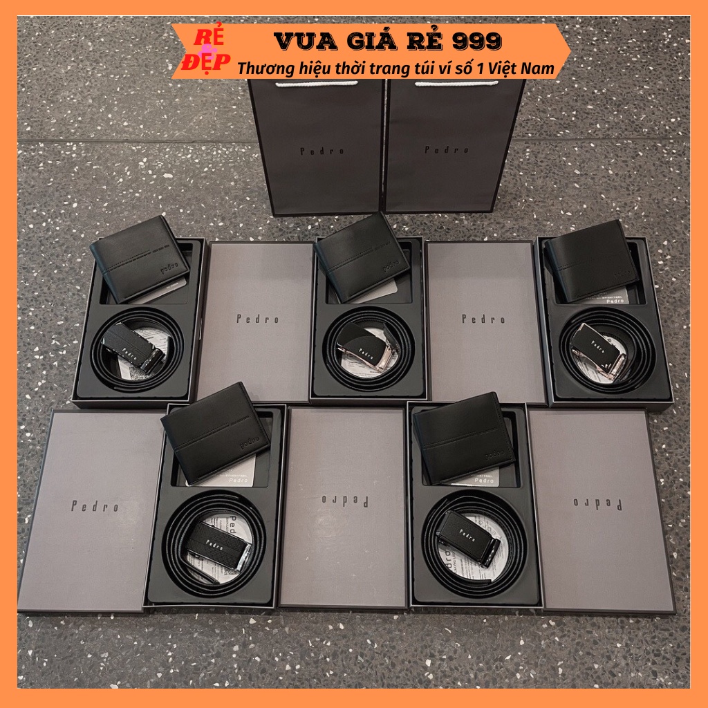 Dây thắt lưng nam kèm ví thời trang cao cấp full box túi giấy sang trọng THL01