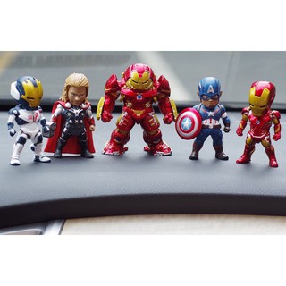 Set chibi Avengers mô hình Marvel gồm Iron man, HUlkbuster, Captain, Thor