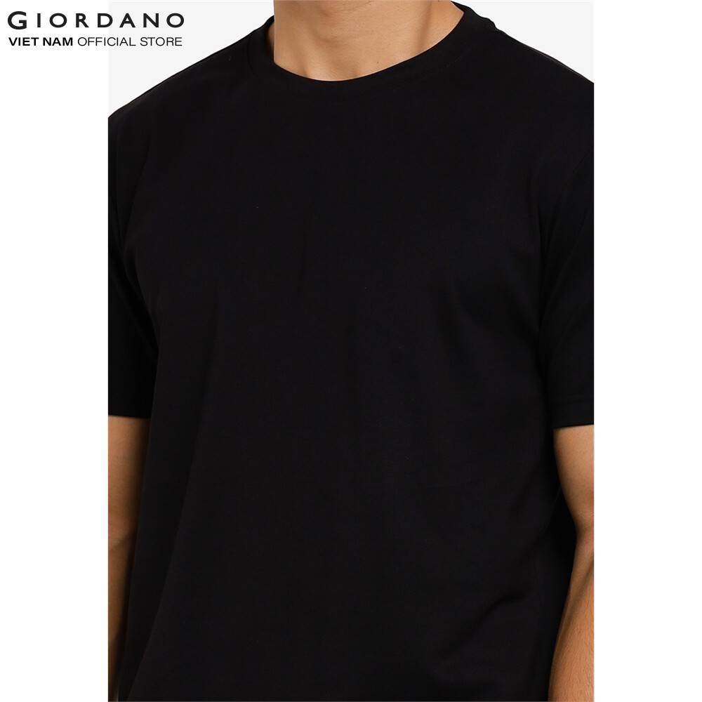 Áo Thun Nam Ngắn Tay Trơn Giordano 01021250