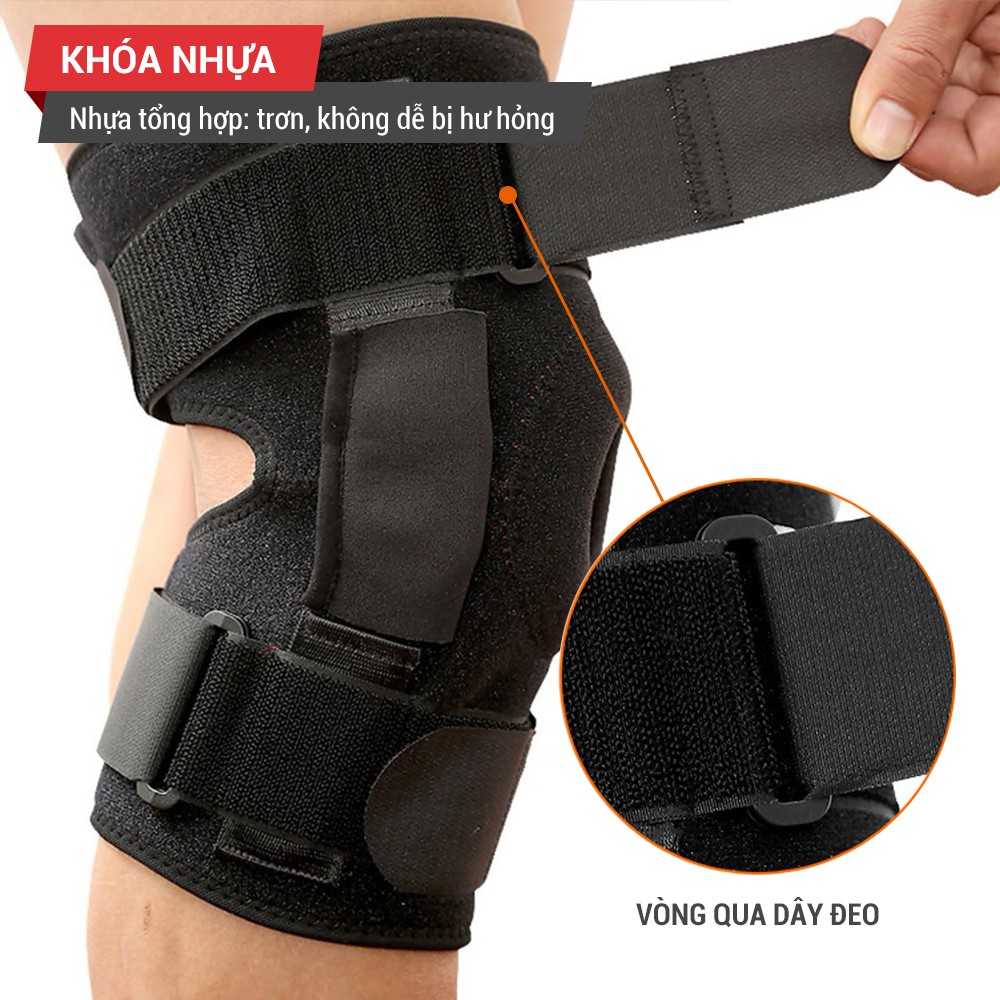 Đai bảo vệ khớp gối chuyên dụng cho chấn thương, sau mổ GoodFit GF520K