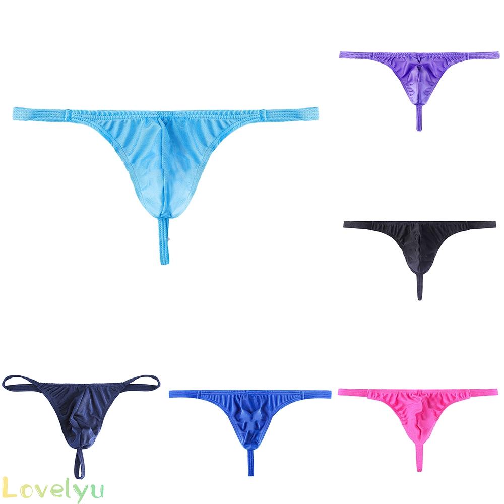 &lt;READY STOCK&gt;Sexy Men G-string Thong Underwear Briefs T-back Micro Erotic Lingerie Underwear high quality100% brand new！