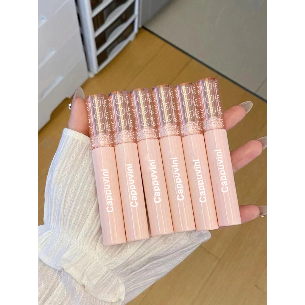Son Bóng Hiệu Ứng Gương Cappuvini Giúp Môi Trông Căng Mọng dưỡng ẩm chống thấm nước lâu trôi
