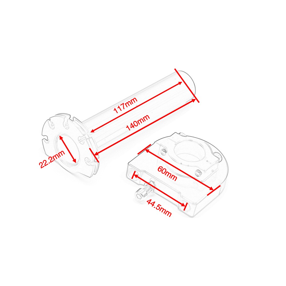 Tay Thắng Dạng Xoắn Cho Xe Mô Tô 7 / 8 &quot;