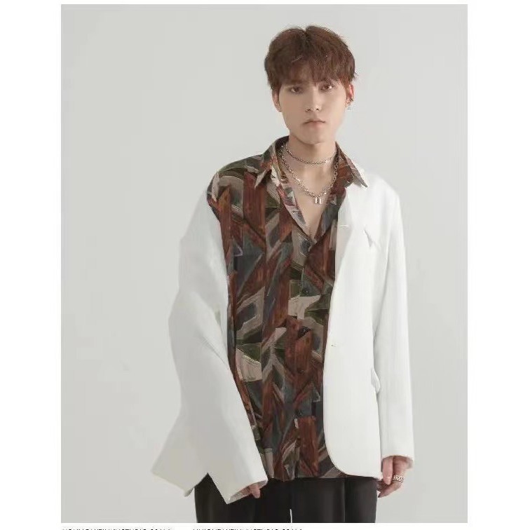 Áo Sơ Mi Tay Dài Kiểu Dáng Đơn Giản Phong Cách Retro Hàn Quốc Cho Nam