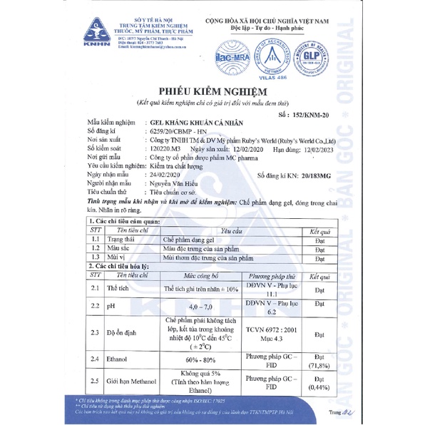 CHAI XỊT KHỬ KHUẨN CÁ NHÂN MC PHARMA 120ML