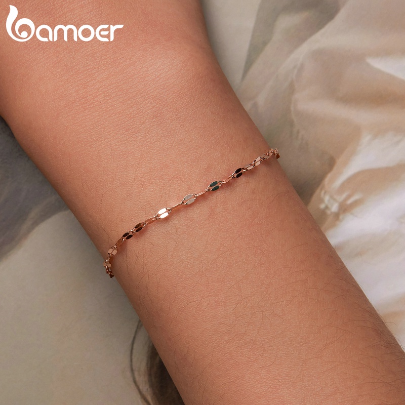 Vòng đeo tay BAMOER bạc 925 thời trang cho nữ