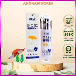 Kem chống nắng dr sunmilk premium genie spf 50 pa+++ngọc trai