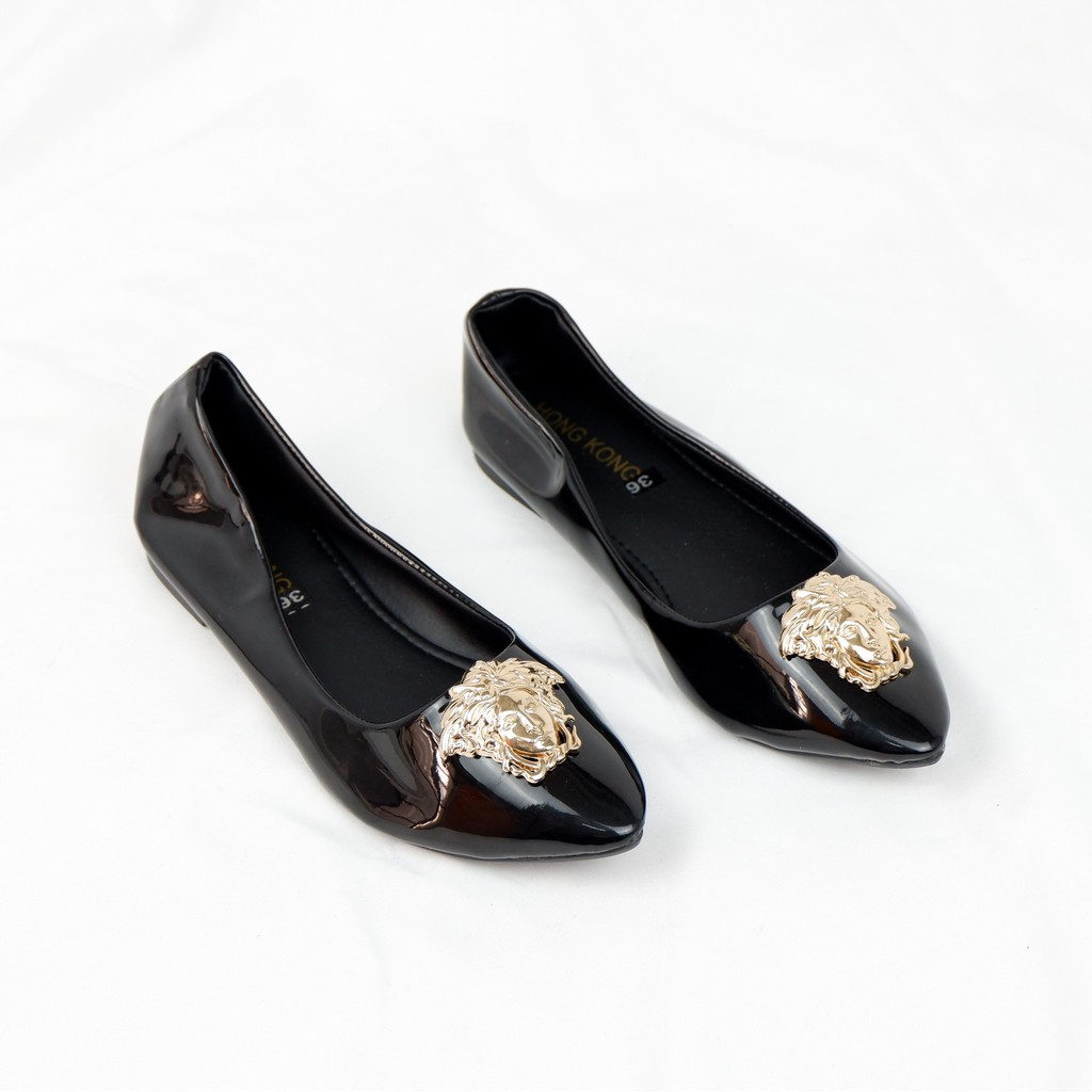 Giày búp bê mũi nhọn da bóng thời trang Mys Haley Shoes | BigBuy360 - bigbuy360.vn