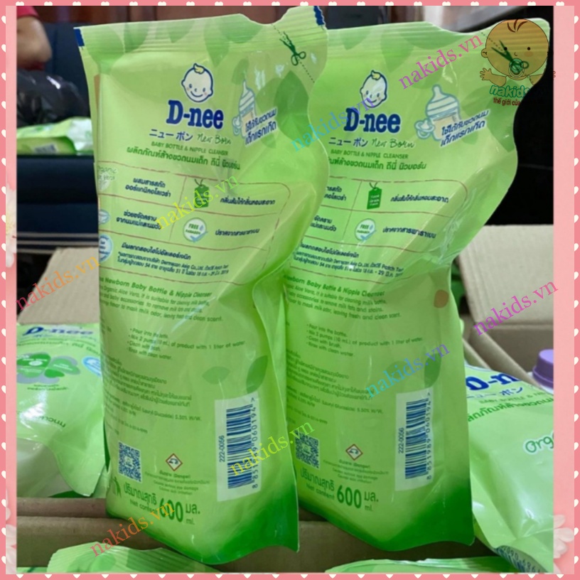 Nước Rửa Bình DNEE Thái Organic An Toàn - 600/620ml Date Mới Nhất