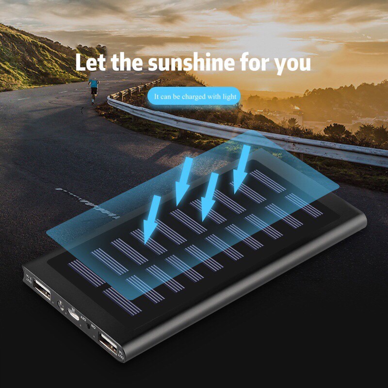 KRECOO 5000mAh power bank using high quality solar energy