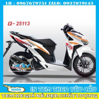 Tem rời Vario 150 Repsol 3 lớp ko bay màu