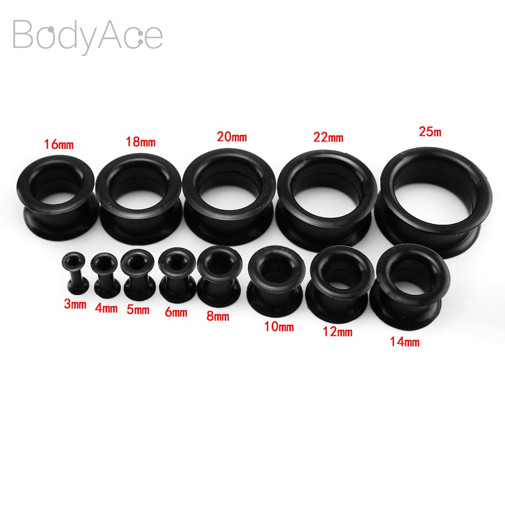 Khuyên Nong Tai Bằng Silicon Cá Tính 3-25mm