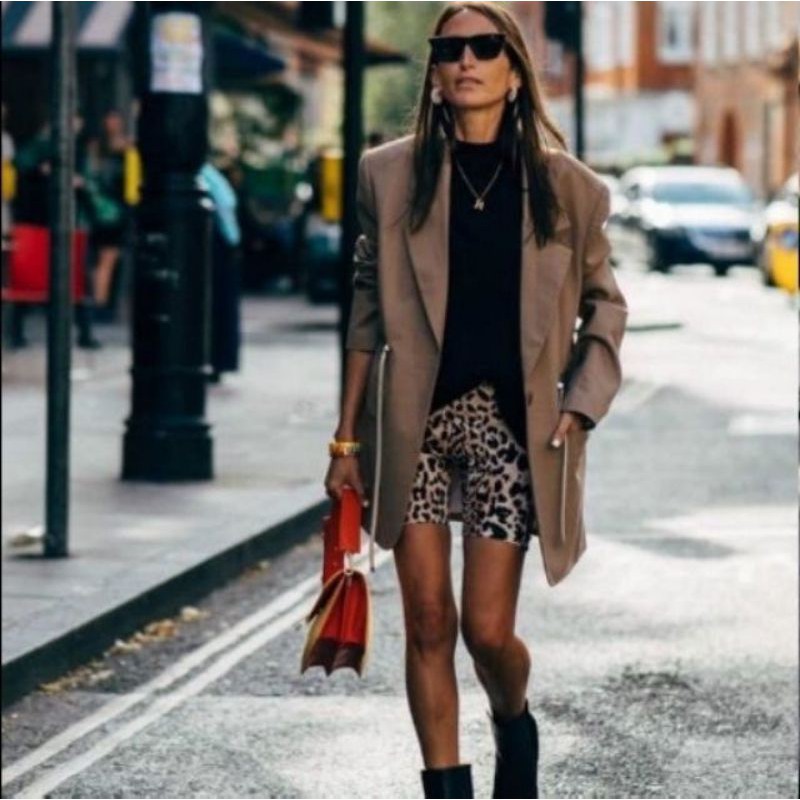 Quần short biker ôm da beo vnxk