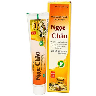KEM ĐÁNH RĂNG THẢO DƯỢC NGỌC CHÂU HÀNG CHÍNH HÃNG GIÁ TỐT TUÝP 100G