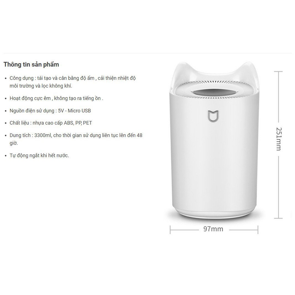 Máy phun sương tạo ẩm Humidifier - Home and Garden