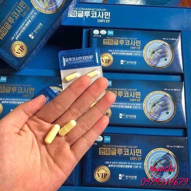 Bổ Khớp Hàn Quốc Glucosamine 100VIP, Hộp 180 viên💖 𝑭𝑹𝑬𝑬𝑺𝑯𝑰𝑷 💖 Cung Cấp Dinh Dưỡng, Tạo Dịch Nhầy