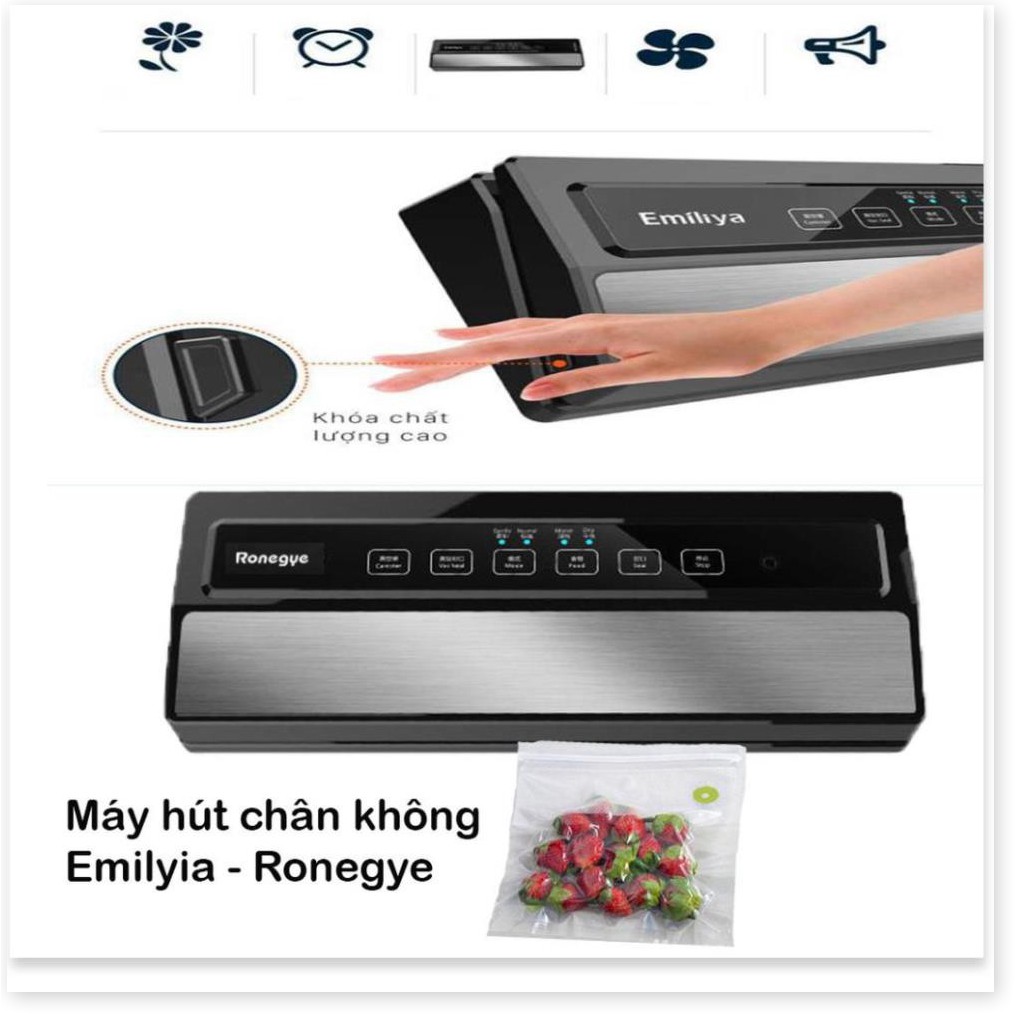 ⚡ Máy hút chân không CÔNG NGHIỆP & GIA ĐÌNH công suất cực lớn, Máy hút chân không Emilya Ronegye(tặng bộ túi hút trị giá