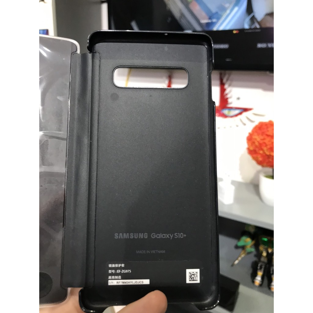 Bao da Clear View SAMSUNG Galaxy S10 Plus - Hàng Chính Hãng