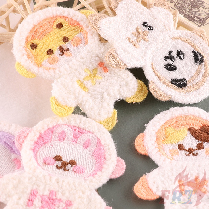 ✿ Miếng Dán Phi Hành Gia Động Vật - Phụ Kiện Tự Làm ✿1 Phụ Kiện Kẹp Tóc Tự Làm Thủ Công Cho Bé