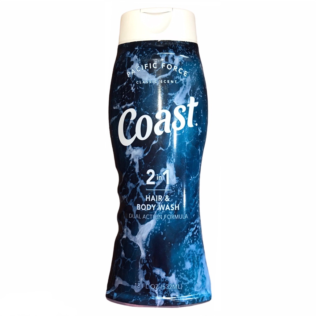 COAST - TẮM GỘI  2in1 Coast Hair & Body Wash 532ml