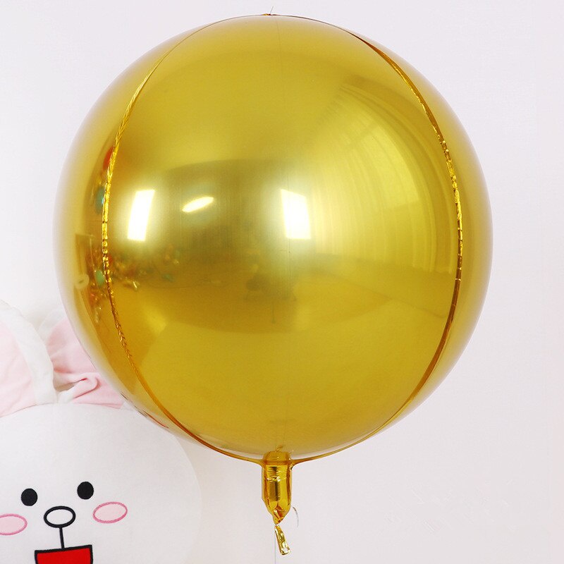 Bong Bóng Lõi Nhôm Hình Tròn 4D 22inch Dùng Trang Trí