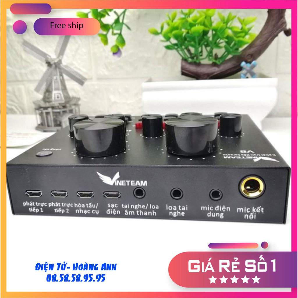 Sound card thu âm V8 có AutoTone Chất Lượng Cao