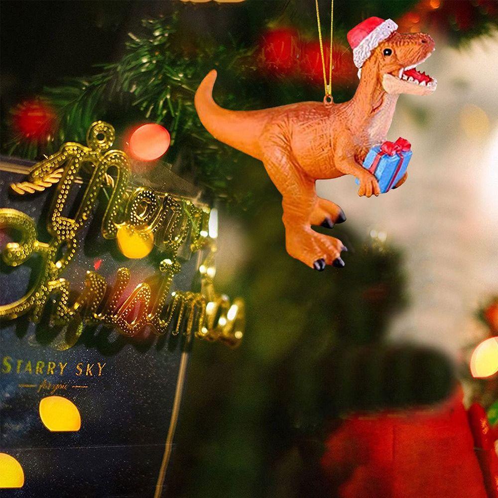MOCHO Dinosaur Ornaments Gifts Cartoon Animal Kids Toys Christmas Tree Party Supplies Xmas Pendant