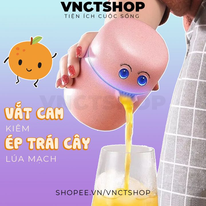 Dụng cụ vắt cam đồ vắt ép nước cam hoa quả trái cây bằng tay nhựa lúa mạch cầm tay