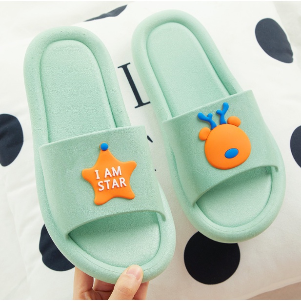 Dép Đi Trong Nhà Và Nhà Tắm Nam Nữ Mầu Dễ Thương D82