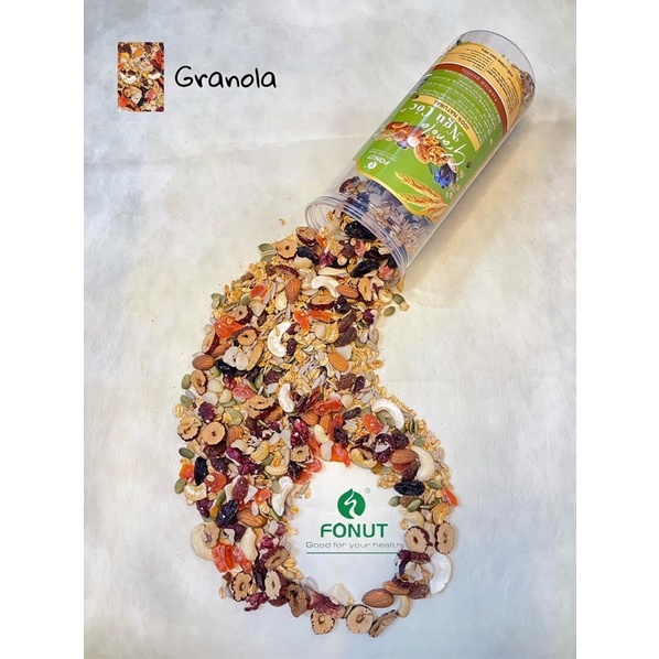 Ngũ cốc Granola mật ong, trà xanh, socola, Đặc Sản Ngon Lạ Đà Lạt