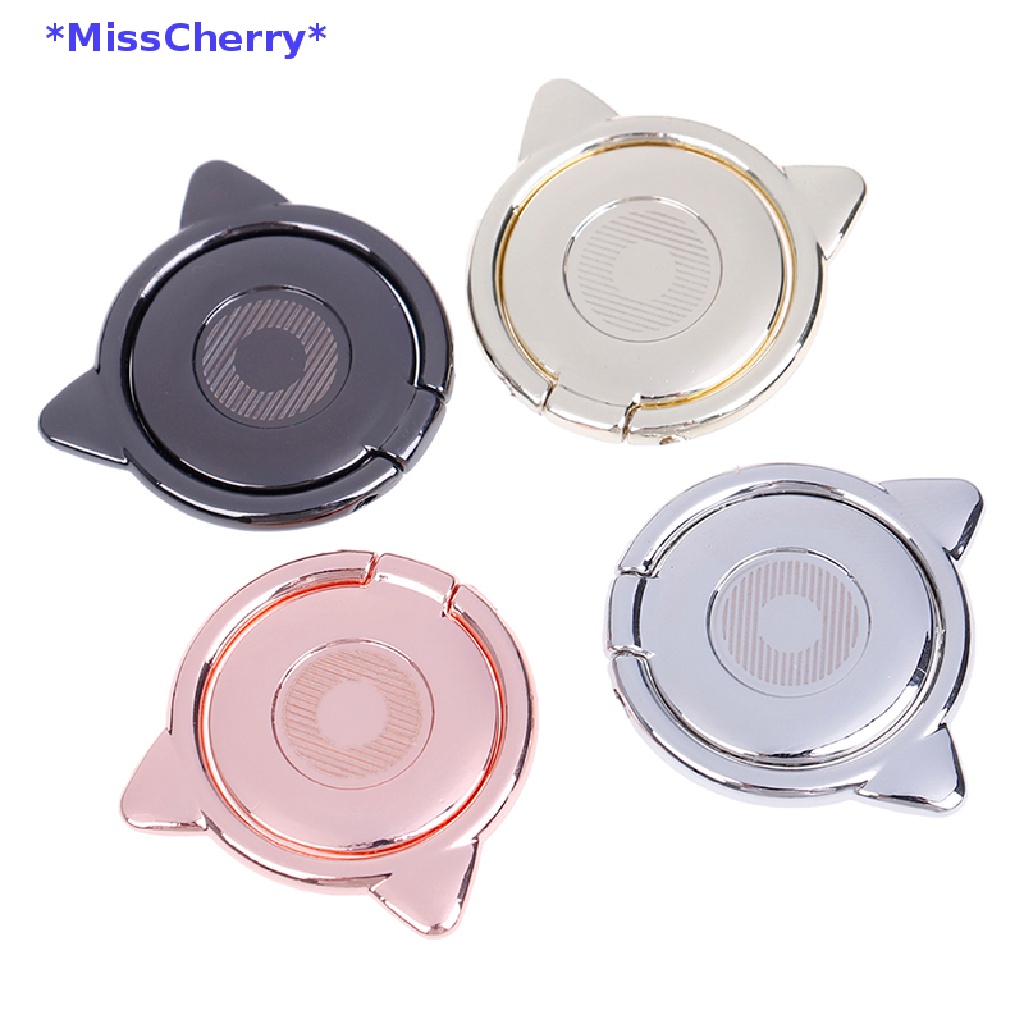 Nhẫn Đỡ Điện Thoại Xoay 360 Độ Hình Tai Mèo Đáng Yêu Mới