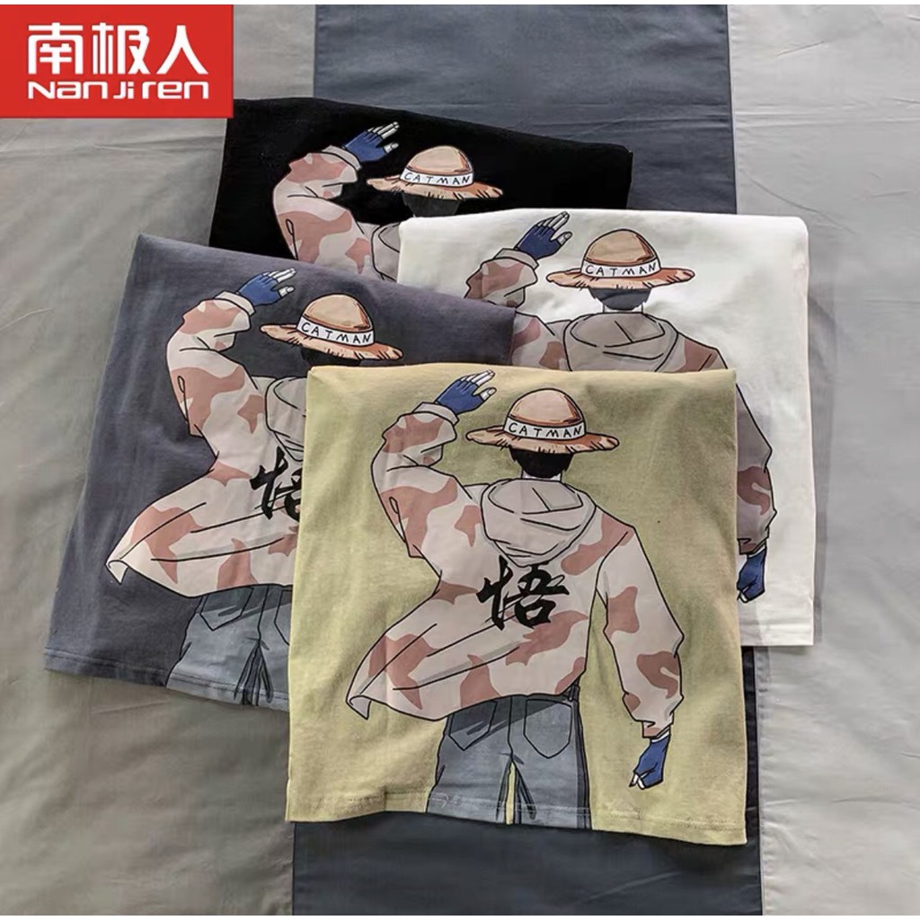 Áo thun from rộng tay lỡ - LUFFY - (ẢNH CHỤP THẬT 100%) - [ Supo Shop ] - Style Unisex 🌸[ FREESIZE 75KG ]🌸