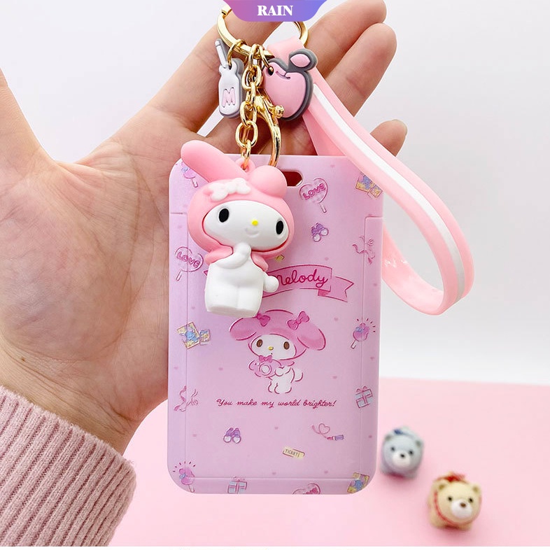 Ví Đựng Thẻ Hình Nhân Vật Hoạt Hình Cinnamoroll Có Dây Đeo Cho Học Sinh