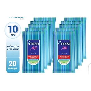 Combo 10 gói khăn ướt Fressi Care For All