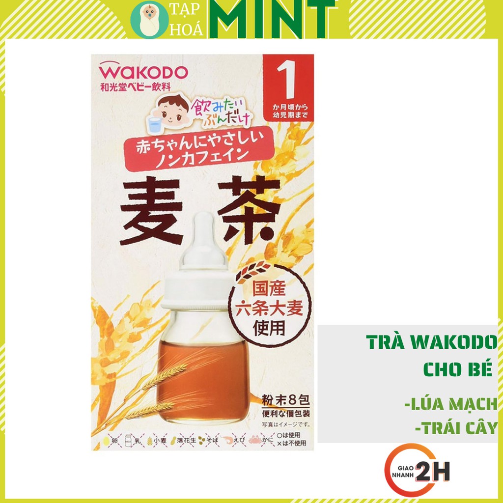 Trà wakodo lúa mạch, trái cây tốt cho tiêu hóa bé tư 5 tháng - Mint ăn dặm #1