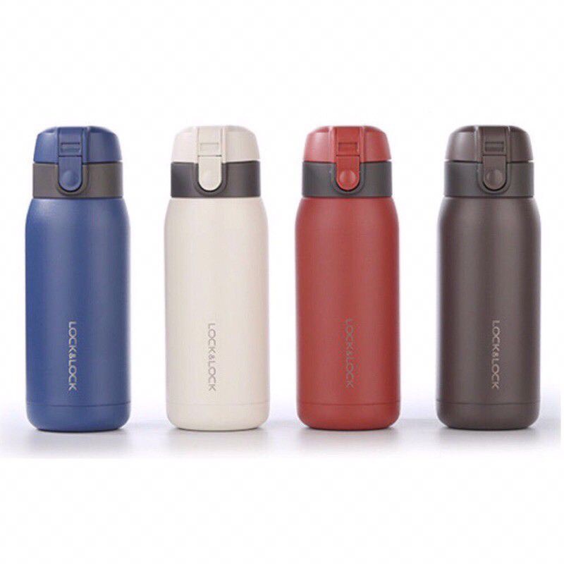 Bình giữ nhiệt Lock&lock LHC3233 có dây treo, quai xách, nút ấn 370ml nhỏ gọn