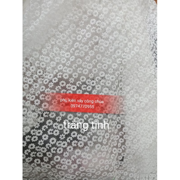 Vải ren  thêu hoa  loại đẹp