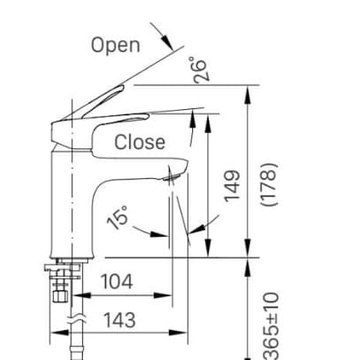 Vòi lavabo Lạnh INAX LFV - 22S, Vòi chậu rửa tay 1 đường nước, dáng Thân thấp, Cam kết chính hãng