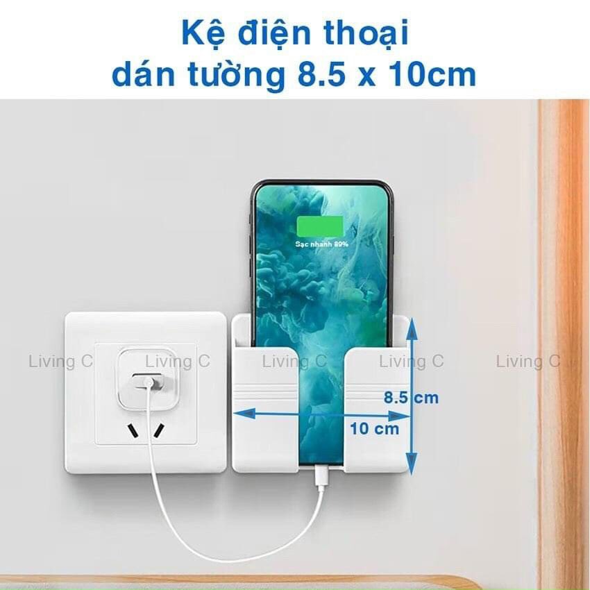 Giá Đỡ Điện Thoại Gắn Tường Bằng Nhựa