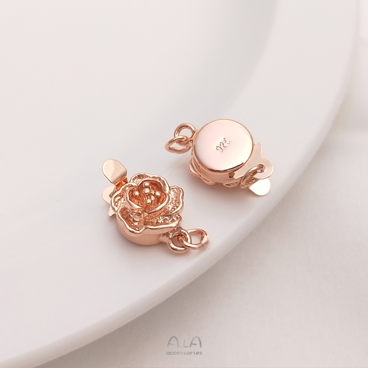 Khóa cài đầu dây chuyền mạ vàng 18K nhiều màu sắc