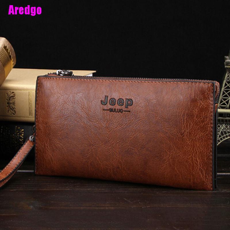 Ví da JEEP BULUO dáng dài thời trang cho nam