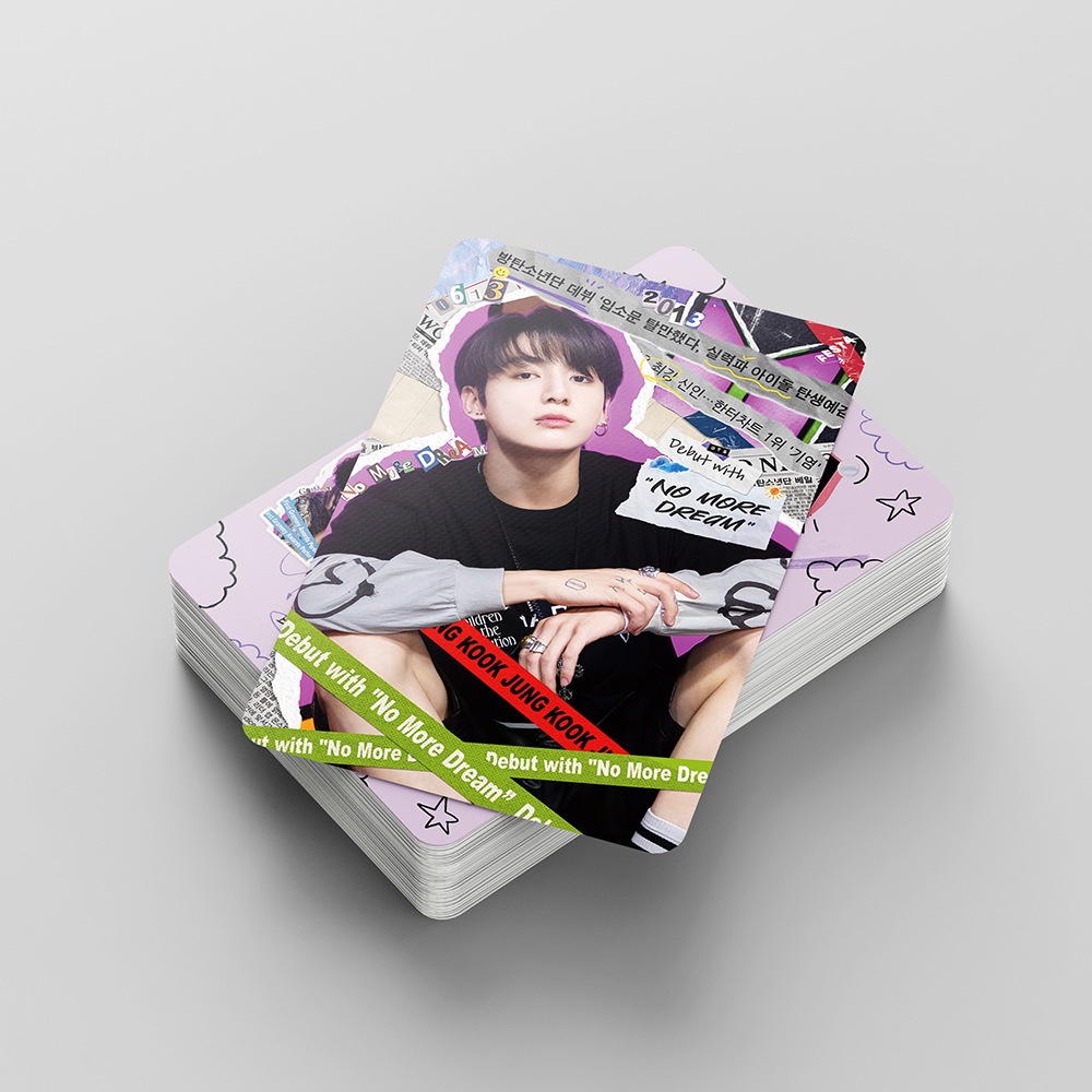 Hộp 54 ảnh thẻ lomo KPOP BTS DALMAJUNG 2022 Bangtan Boys DECO KIT BUTTER JUNGKOOK JHOPE SOLO
