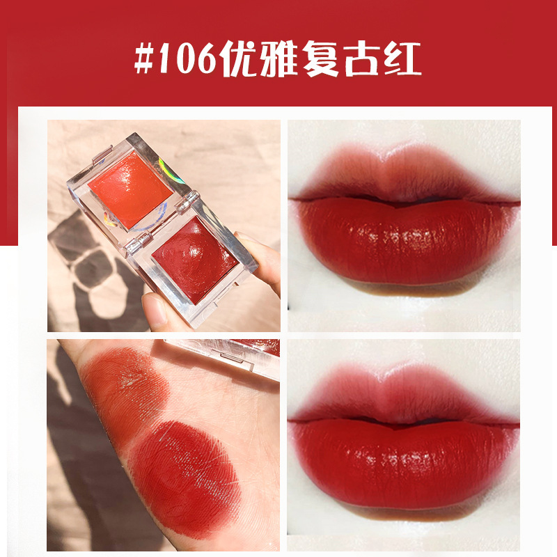 Son Dưỡng Môi Suikone Giữ Ẩm Thiết Kế Hình Viên Đá